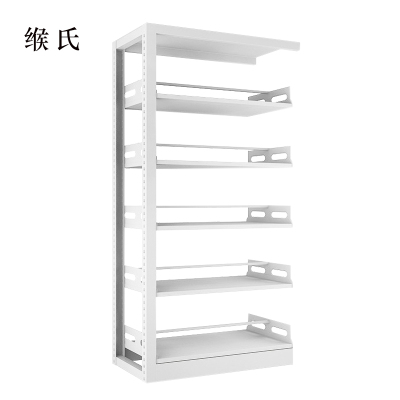 缑氏图书馆书架阅览室货架资料档案架钢制书架双面五层副架