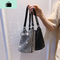 网红亮钻小包包女包2020新款潮时尚链条单肩斜挎包洋气手提水桶包NEW LAKE女斜挎包