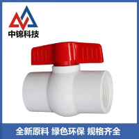 中锦科技 PVC丝扣球阀 20mm[4分] 双内丝 个