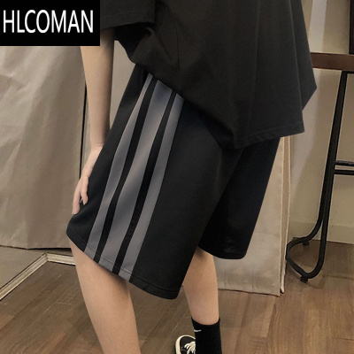 HLCOMAN大码300斤短裤男夏季宽松阔腿bf港风五分裤篮球中裤休闲运动裤子