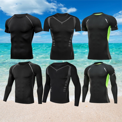  泳衣男游泳长袖上衣男士迈登高泳裤潜水服男生装备泳装套装夏