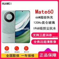 [全新]华为Mate60 12GB+1TB 雅川青 66W快充 全焦段超清影像 鸿蒙OS 120Hz昆仑玻璃屏 支持卫星消息 全网通手机