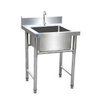 瑞宇牌不锈钢单星水池600*600*800+150mm/304#1.2mm