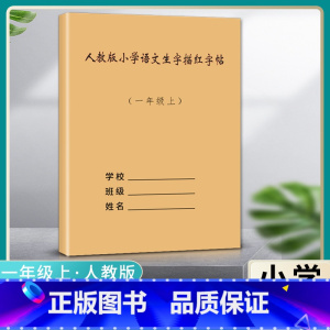 小学语文生字描红字帖-1上 小学通用 [正版]小学语文生字描红字帖同步生字本人教版小学一1年级上册大汉字描红练习本笔画顺
