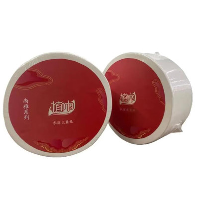 植巾 DZJ1400 四层120m 12卷/箱 急速水溶卫生纸大盘纸 1.00 提/箱 (计价单位:箱)