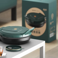 都市太太(DStt) 都市太太摩登厨房炙烤机电饼档家用双面加热烙饼锅自动断电加大加深煎饼机 松花绿 DS2800 单个价