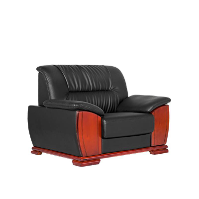 合祥源 简约中式办公室沙发会客接待单人沙发 1150*850*900mm/套