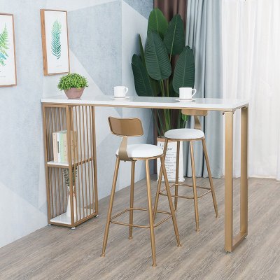 北欧大理石吧台桌家用简约厨房客厅隔断吧台高脚桌椅组合酒柜吧台