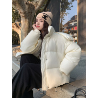 韩版休闲百搭短款羽绒棉服女小个子冬季年新款加厚面包服外套