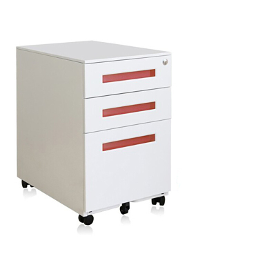 德诚和 钢制三抽屉桌下活动推柜DCH-WJG070 400*480*560mmH个