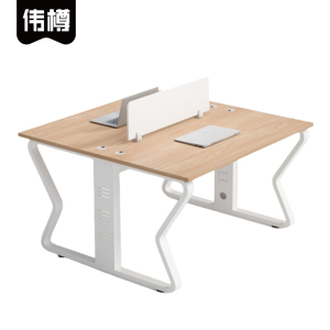 伟樽职员办公桌双人位120*120*75cm张