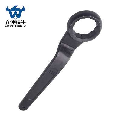 立伟铁牛单头梅花扳手115mm/把