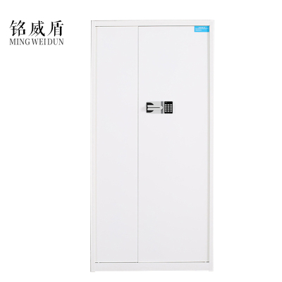 铭威盾电子保密柜钢制密码文件柜保险柜铁皮资料柜矮柜办公室储物柜通门白色国宝锁420*900*1850