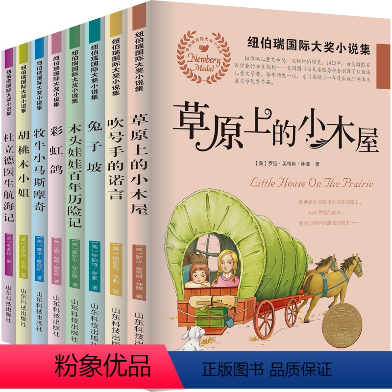 纽伯瑞国际大奖小说集第一辑全8册 [正版]纽伯瑞儿童文学奖小说全套8册 国际金奖坡四年级阅读课外书籍小学生读物系列图