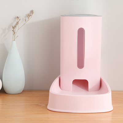 猫碗猫食盆狗食盆双碗狗狗防打翻水碗猫咪自动饮水用品_喂食器特价粉色_收藏加购优先发货