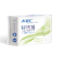 ABC卫生巾KMS迷你日用轻透薄干爽透气棉柔组合装姨妈巾套装KMS日用迷你巾190mm24片3包
