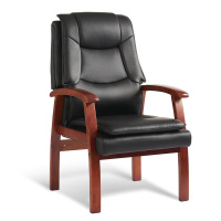 臻远ZY-7615办公会议椅办公皮椅电脑椅 黑牛皮