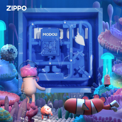 Zippo打火机Modoli联名款致命诱惑煤油防风打火机ZCBEC-218