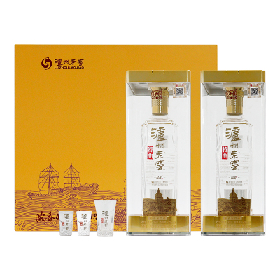 泸州老窖晶彩特曲52度500ml*2瓶礼盒装 浓香型白酒