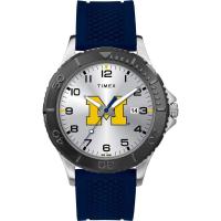 TIMEX/天美时男士运动腕表蓝带银盘石英表密歇根狼獾队