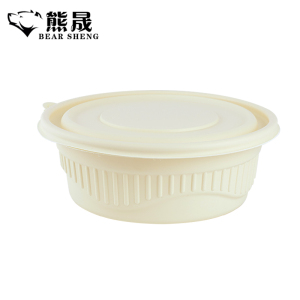 熊晟 一次性环保餐盒 900ml 300个/箱