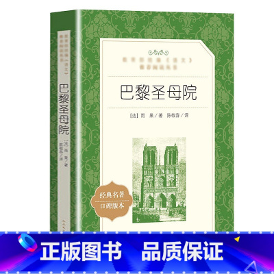 巴黎圣母院 [正版] 巴黎圣母院 雨果著 人民文学出版社 语文阅读丛书 7-9年级初中生课外阅读书籍 经典文学书目世界名