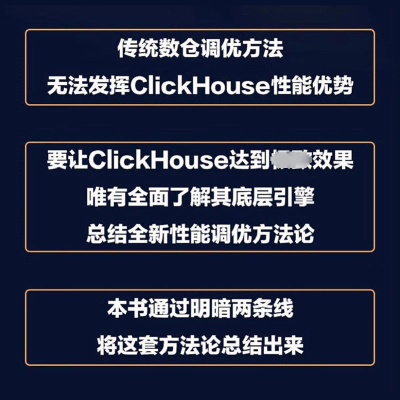 [M]ClickHouse性能之巅 从架构设计解读性能之谜 陈峰 著 -9787111716587