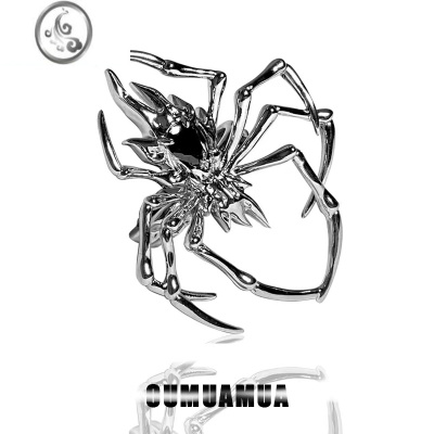 JiMi织梦~原创金属冷淡风蜘蛛戒指女小众设计食指戒个性时尚