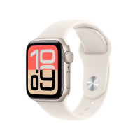 MEH64CH/B Apple Watch SE3 GPS 40毫米星光色铝金属表壳 星光色运动型表带-M/L