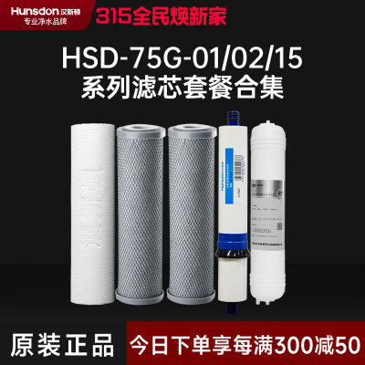 汉斯顿/Hunsdon净水器 HSD-75G-01/02/15滤芯 全套滤芯套餐