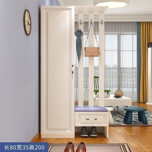 森美人厅柜玄关柜隔断柜简约现代鞋柜定制客厅挂衣架衣帽柜装饰柜组合