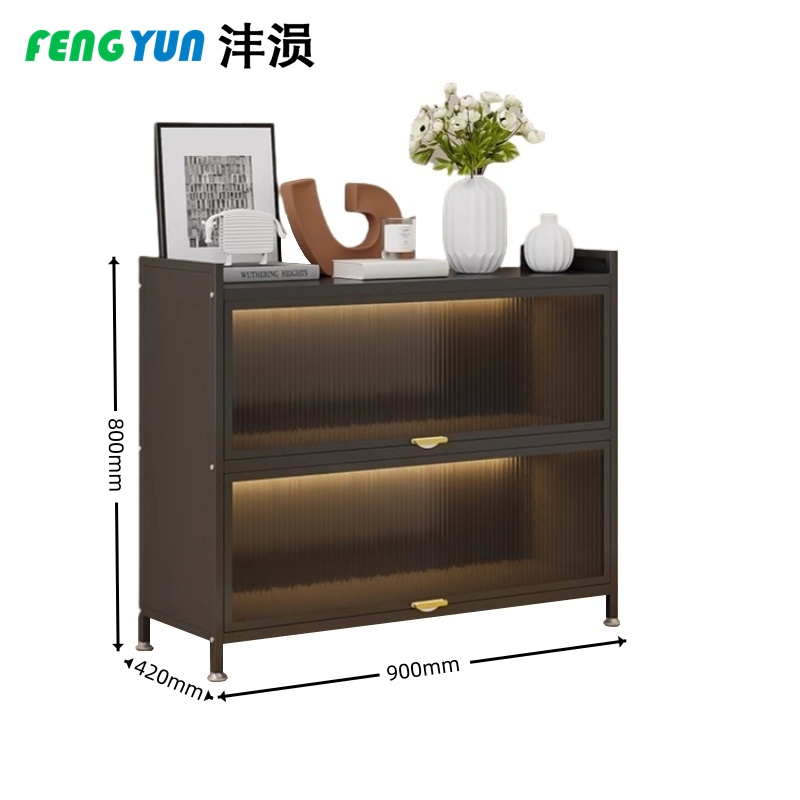 沣涢 家用鞋柜 入户柜 2门3层90cm 个