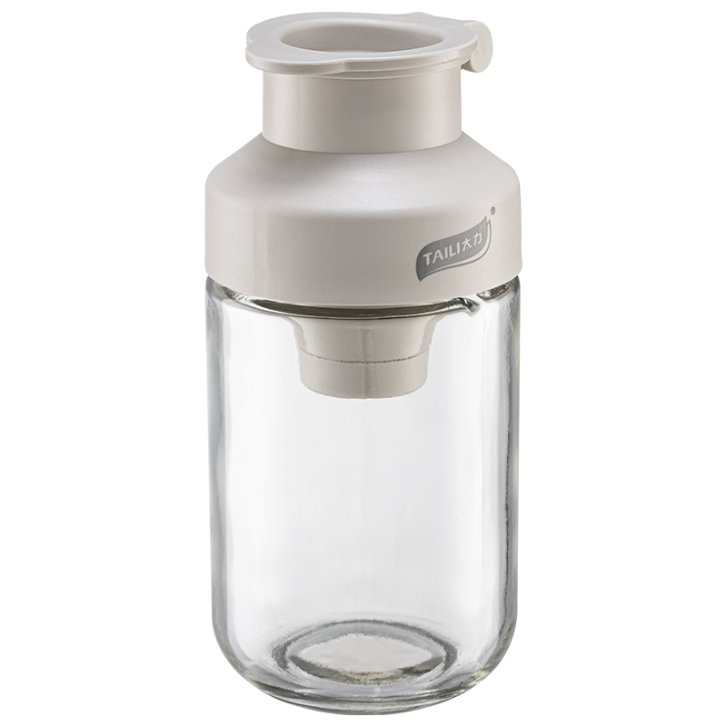 太力定量盐罐调料盒玻璃厨房调料罐防潮密封调味罐控量盐瓶调味瓶