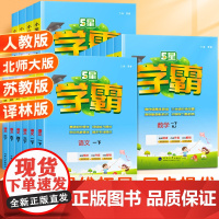 2025春小学五星学霸一年级下册三四五六年级二年级下上册语文人教数学苏教北师英语译林版5星同步训练课时作业本练习册提优大