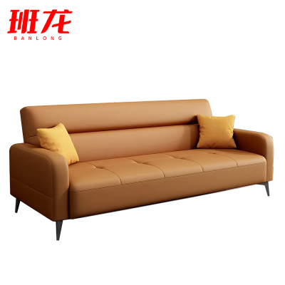 班龙沙发床三人位咖色张