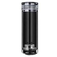 水宜生玻璃杯330ml双层耐热耐高温水晶杯防烫水杯G715