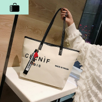 ins帆布包女单肩包学生手提大包韩版原宿ulzzang大容量托特包百搭NEW LAKE女士单肩包