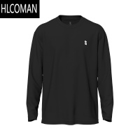 HLCOMAN速干长袖T恤新款休闲户外运动羽球衣跑步健身羽毛球服男