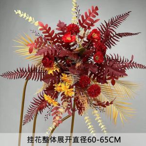 维诺亚婚庆花排路引花仿真绢花成品装饰T台路引七色可选婚礼花艺