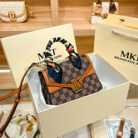 MKJ欧美时尚品牌包包2023夏新款女包复古棋盘格手提小方包百搭斜挎包百搭