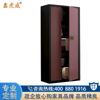 鑫虎威 保密柜文件柜办公柜指纹锁档案柜钢制防盗柜黑框通门不带斗