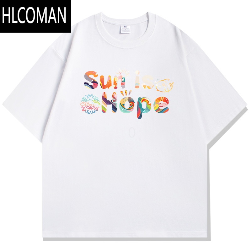 HLCOMAN2025王楚钦孙颖莎莎头组合文化衫短袖T恤夏男女宽松休闲半袖上衣