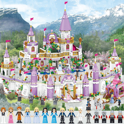 兼容乐高积木冰雪奇缘2女孩系列爱莎的公主城堡5-7-10岁玩具温莎城堡梦影仙城全套(2105颗粒)