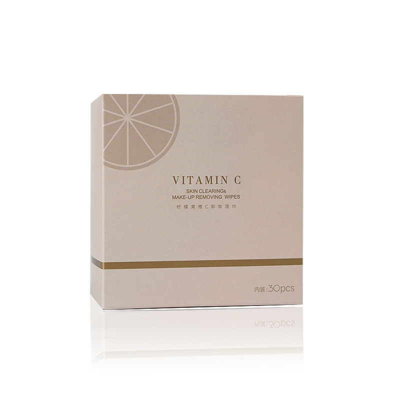 雅曼妮30片1盒装加大加厚柠檬维c精华液湿巾棉巾洁面一次性湿纸巾