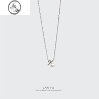 JiMi岚屿 的爱 s925银银符号项链小众设计高级感锁骨链 情人礼物