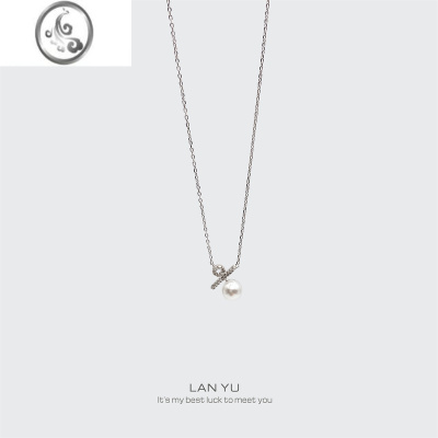 JiMi岚屿 的爱 s925银银符号项链小众设计高级感锁骨链 情人礼物