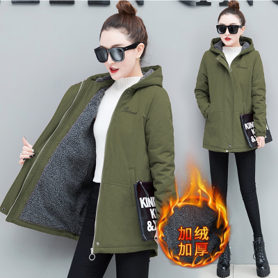 FISHBASKET加绒风衣女2019新款显瘦chic港风百搭中长款矮个子显高外套潮风衣女