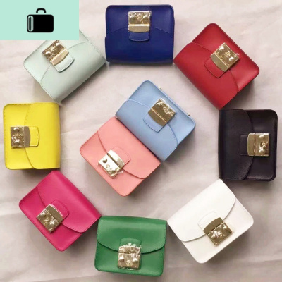 原版定制牛皮链条女包单肩斜挎百搭F家包小方包小NEWLAKE女斜挎包