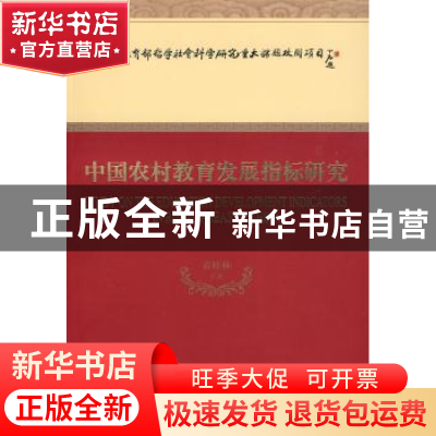 正版 中国农村教育发展指标研究 袁桂林等著 经济科学出版社