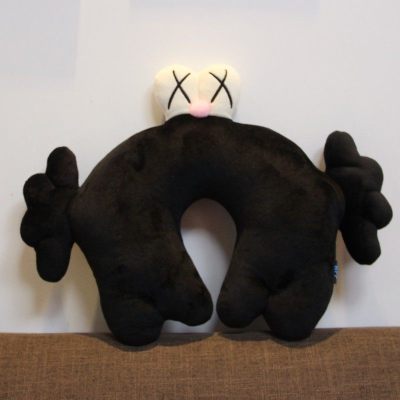 2020热卖芝麻街公仔娃娃拍照道具玩偶毛绒玩具BFF林俊杰同款ins网BFF黑色U枕U型枕40厘米